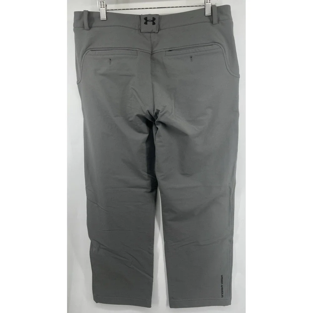 Under Armour Golf Pants Heavyweight Thick Tagged 36 Measure 38 30.5L Gray